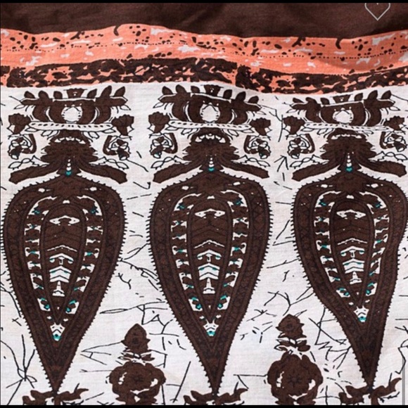 LAST- 🔥HP💚Turquoise, Brown and orange Boho print Sling Bag - Picture 7 of 9